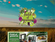 Tablet Screenshot of fieldofgreenscuisine.com